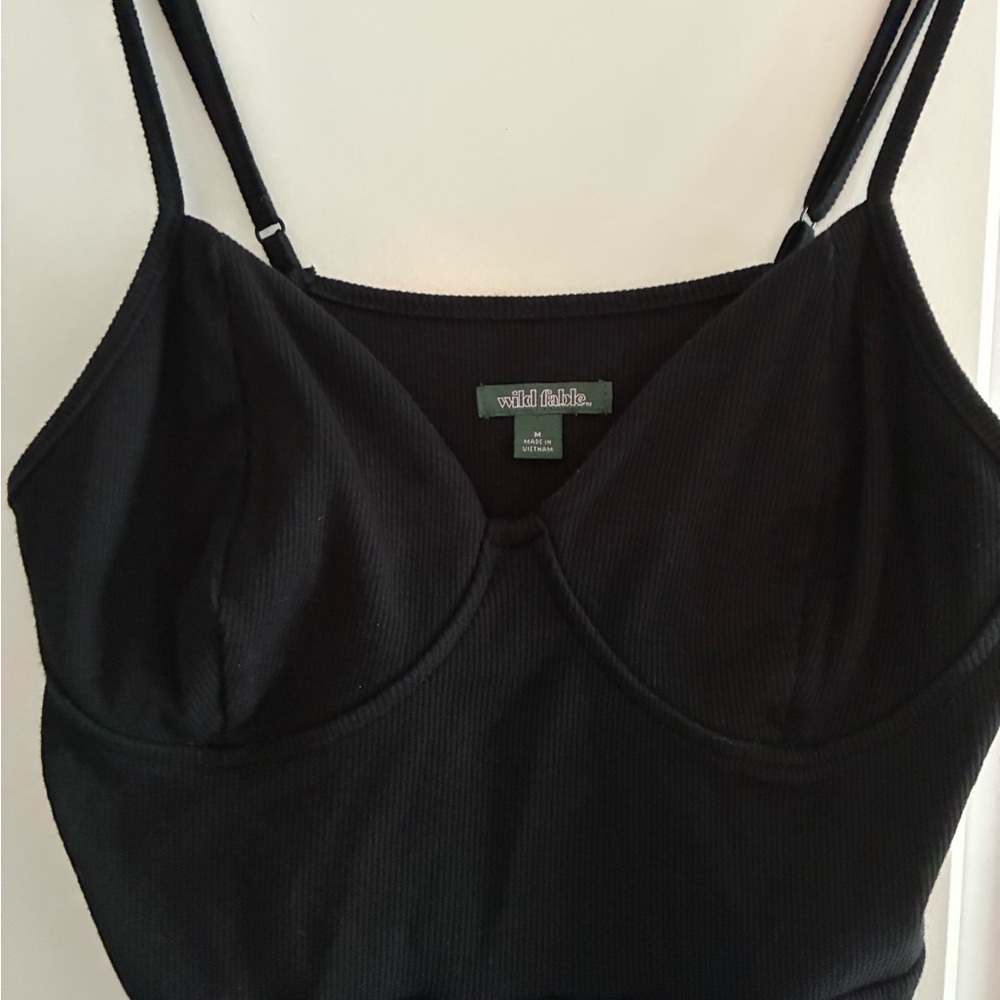 Wild Fable Black Ribbed Dress